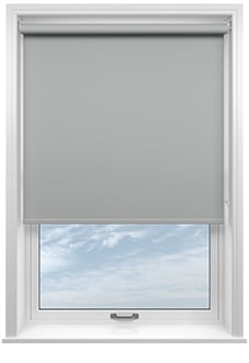 Florenza (Blackout), Alloy Grey - Motorised Roller Blind